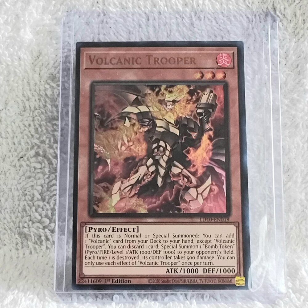 3/$35 Mint 2020 Yu-Gi-Oh! Volcanic Trooper LD10-EN019 UR Holo 1st Ed Card!!